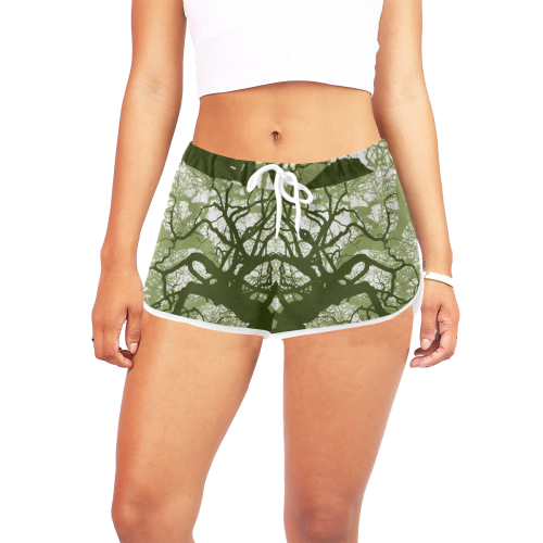 INTO THE FOREST 11 Women's All Over Print Relaxed Shorts (Model L19)