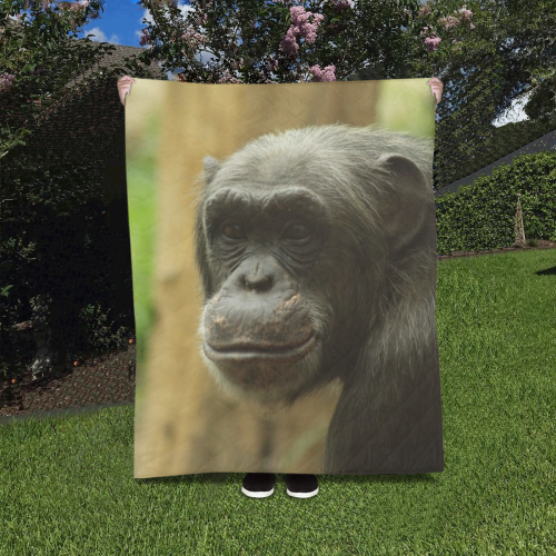 grinning chimp Quilt 40"x50"