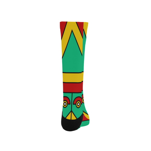 Aztec Spiritual Tribal Men's Custom Socks