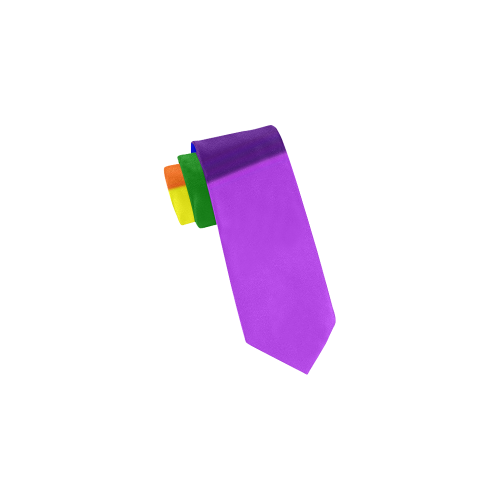 Rainbow Flag (Gay Pride - LGBTQIA+) Classic Necktie (Two Sides)