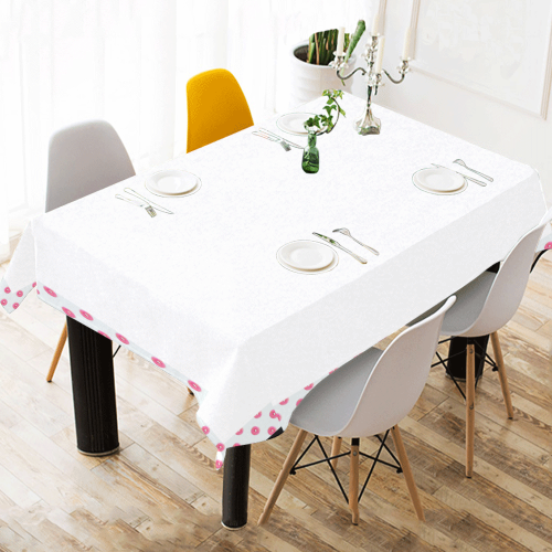 Rosebud Cotton Linen Tablecloth 60" x 90"