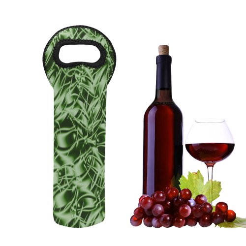 Palm Leaf Dell Neoprene Wine Bag