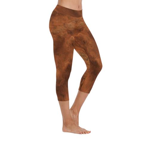 Mars Women's Low Rise Capri Leggings (Invisible Stitch) (Model L08)