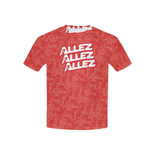 Allez Allez Allez Red Kids' All Over Print T-shirt (USA Size) (Model T40)