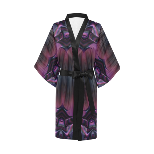 Sunset Ring of Phoenixes Fractal Abstract Kimono Robe