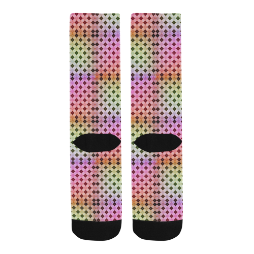 Karo Pattern by K.Merske Men's Custom Socks
