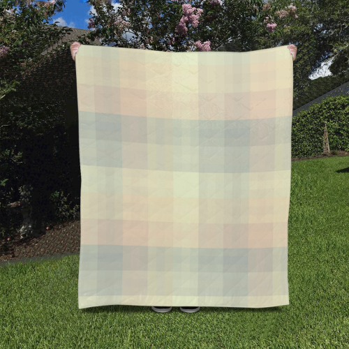 Like a Candy Sweet Pastel Pattern Quilt 50"x60"