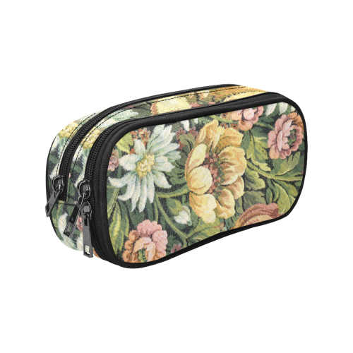 grandma's floral couch material Pencil Pouch/Large (Model 1680)