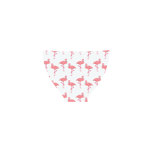 Pink Flamingo Tropical Beach Summer Pattern Custom Bikini Swimsuit