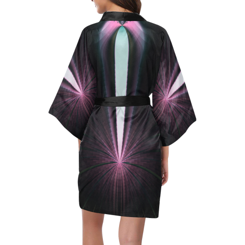 Fractal Beacon in the Night Abstract Kimono Robe