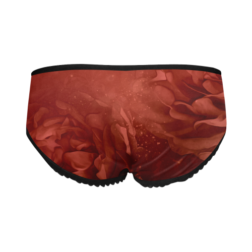 Wonderful red flowers Women's All Over Print Classic Briefs (Model L13)