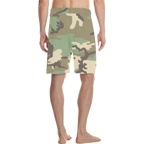 Woodland Camo Men's All Over Print Casual Shorts (Model L23)