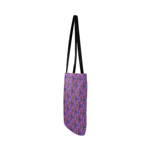 Purple Doodles - Hidden Smiles Reusable Shopping Bag Model 1660 (Two sides)