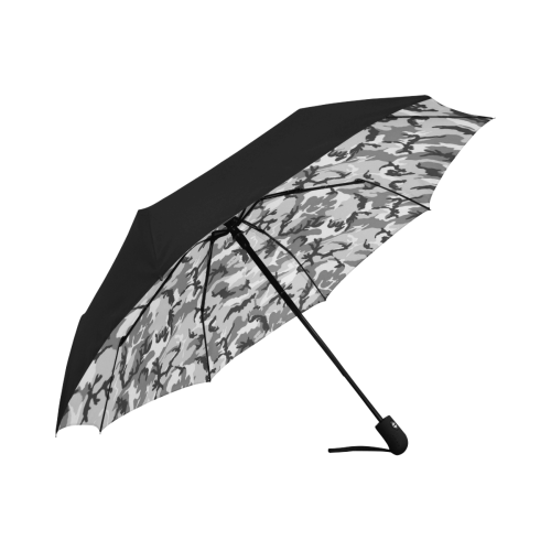 Woodland Urban City Black/Gray Camouflage Anti-UV Auto-Foldable Umbrella (Underside Printing) (U06)