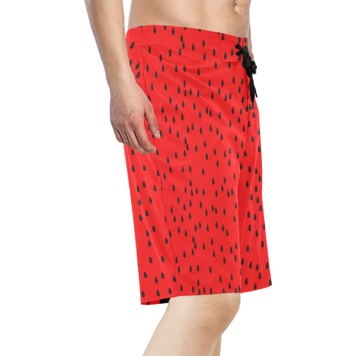 Watermelon Men's All Over Print Board Shorts (Model L16)