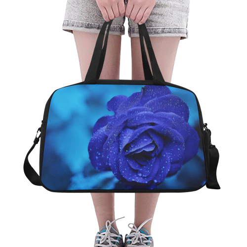 Blue rose Fitness Handbag (Model 1671)