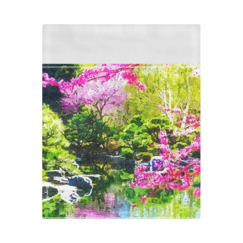 oriental garden Duvet Cover 86"x70" ( All-over-print)