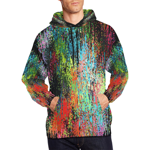 Colors of Dream by Nico Bielow All Over Print Hoodie for Men/Large Size (USA Size) (Model H13)
