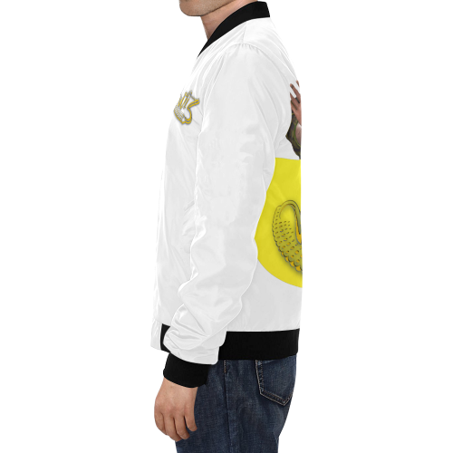 DJ W.I.Z YELLOW Bomber Jacket All Over Print Bomber Jacket for Men/Large Size (Model H19)