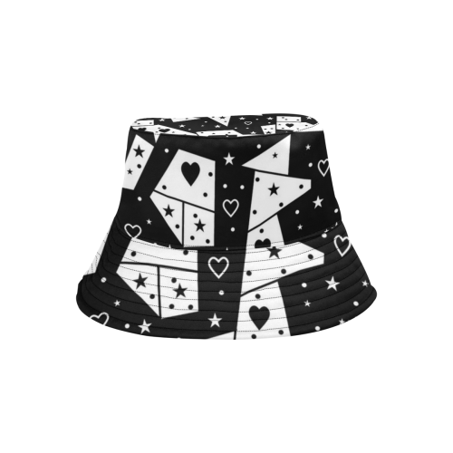 Black and White Popart by Nico Bielow All Over Print Bucket Hat