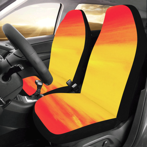 Orange Sunset Vision Car Seat Covers (Set of 2)