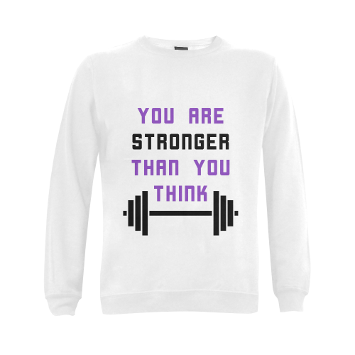 You are Stronger than you think Gildan Crewneck Sweatshirt(NEW) (Model H01)