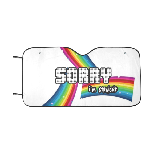 Straight Pride by Popartlover Car Sun Shade 55"x30"