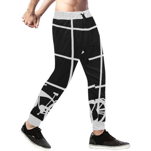 WHYTED Men's All Over Print Sweatpants (Model L11)