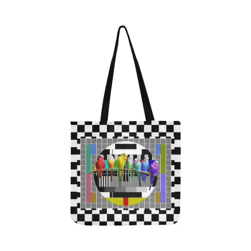 Test Card Rainbow Budgies Reusable Shopping Bag Model 1660 (Two sides)