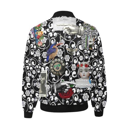 I Shine Wildly All Over Print Quilted Bomber Jacket for Men (Model H33)