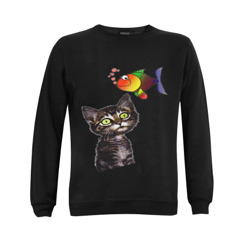 catty Gildan Crewneck Sweatshirt(NEW) (Model H01)