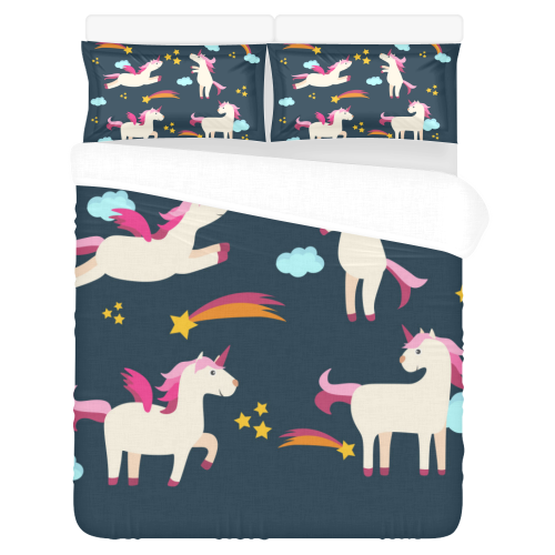 Unicorns 3-Piece Bedding Set