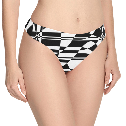 Illusion copy Women's All Over Print Thongs (Model L30)