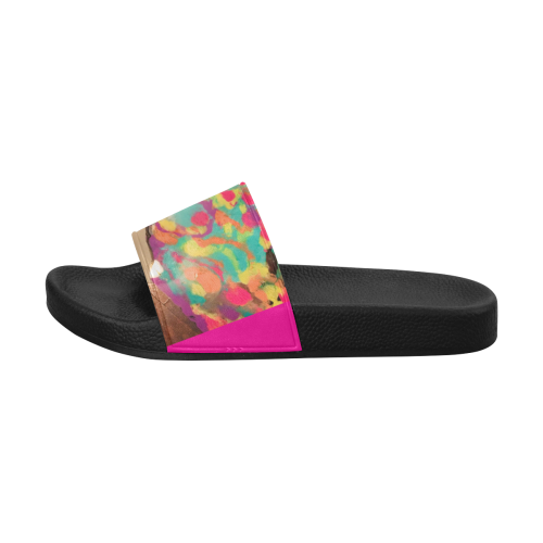 nigaaa sl ht pink Women's Slide Sandals (Model 057)