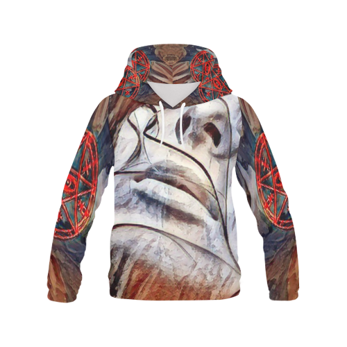 Lilith In Bloom Airbrushed All Over Print Hoodie for Women (USA Size) (Model H13)
