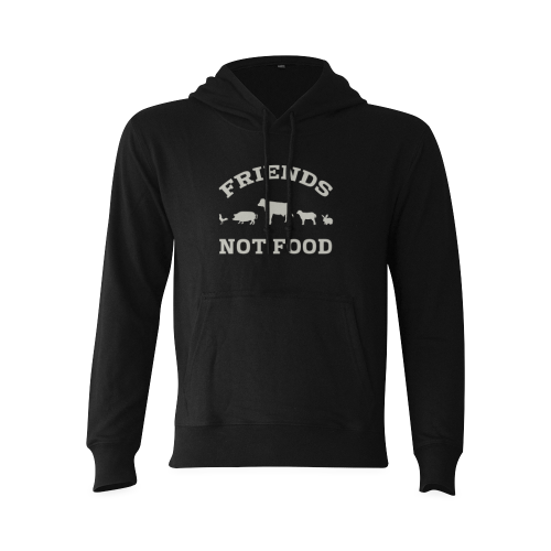 Friends Not Food (Go Vegan) Oceanus Hoodie Sweatshirt (Model H03)
