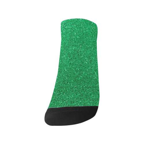 Green Glitter Men's Ankle Socks
