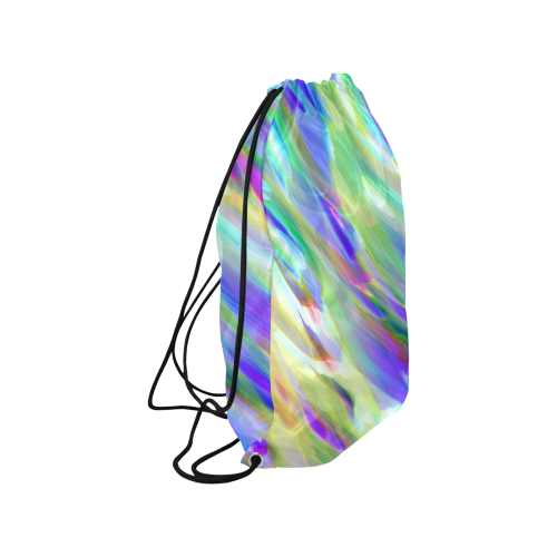 Colorful digital art splashing G401 Small Drawstring Bag Model 1604 (Twin Sides) 11"(W) * 17.7"(H)