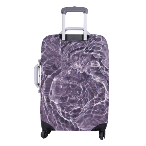 Lilac Bubbles Luggage Cover/Medium 22"-25"