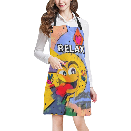 Relax Popart by Nico Bielow All Over Print Apron