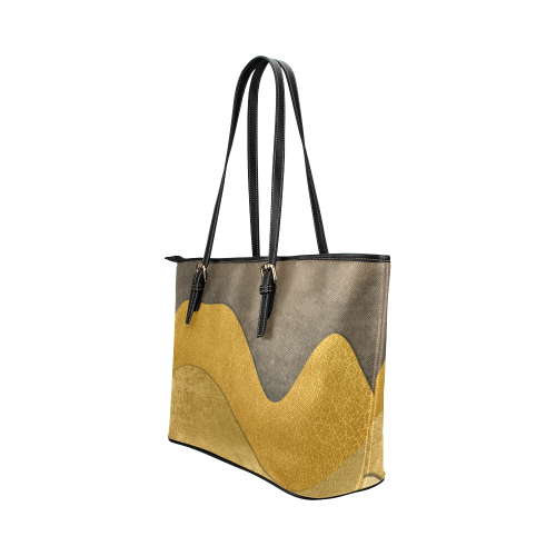 sun space #modern #art Leather Tote Bag/Small (Model 1651)