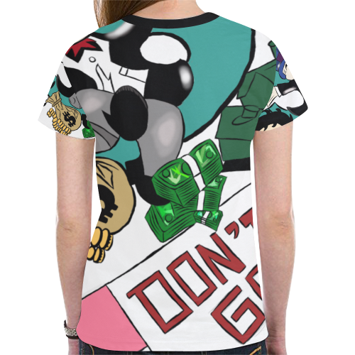 Steve Urkel & Sanford and son crossover New All Over Print T-shirt for Women (Model T45)