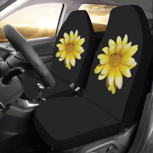 Yellow Flower, floral photography Car Seat Covers (Set of 2)