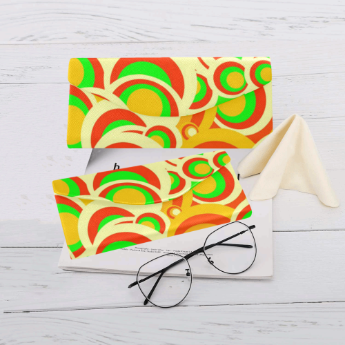 retro pattern 1973A by JamColors Custom Foldable Glasses Case