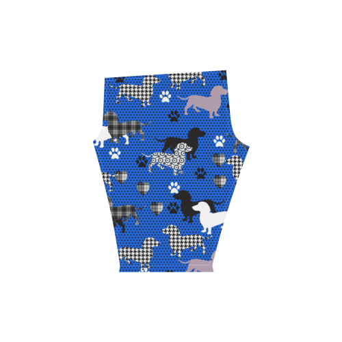 Dachshund Women's Low Rise Capri Leggings (Invisible Stitch) (Model L08)
