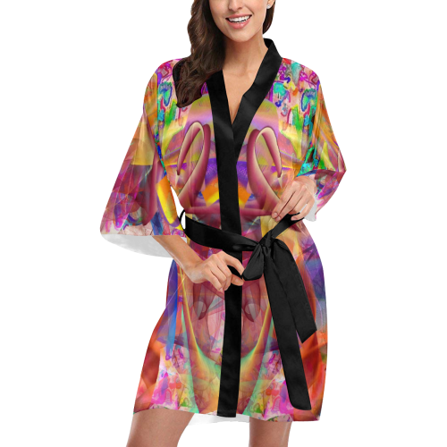 Spring by Nico Bielow Kimono Robe