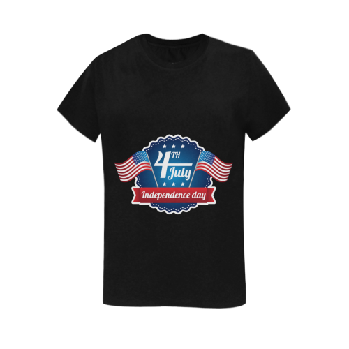 Independence Day Women's T-Shirt in USA Size (Two Sides Printing)