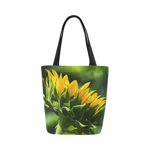 Sunflower New Beginnings Canvas Tote Bag (Model 1657)