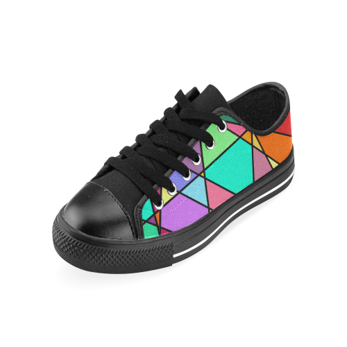 fractured glass Men's Classic Canvas Shoes (Model 018)