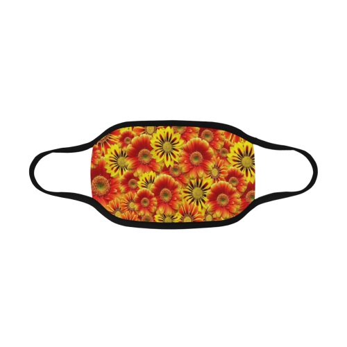 Brilliant Orange And Yellow Daisies Mouth Mask